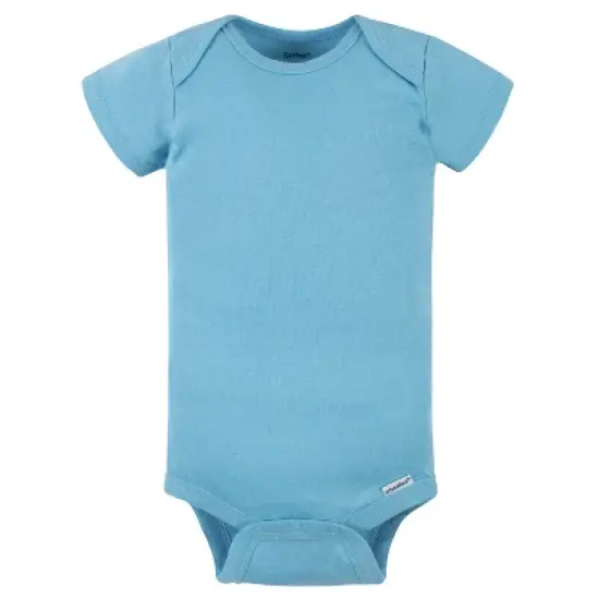 Gerber Baby Boys' Onesies Brand Bodysuits - Blue - 6 Months - 5-Pack image {1}