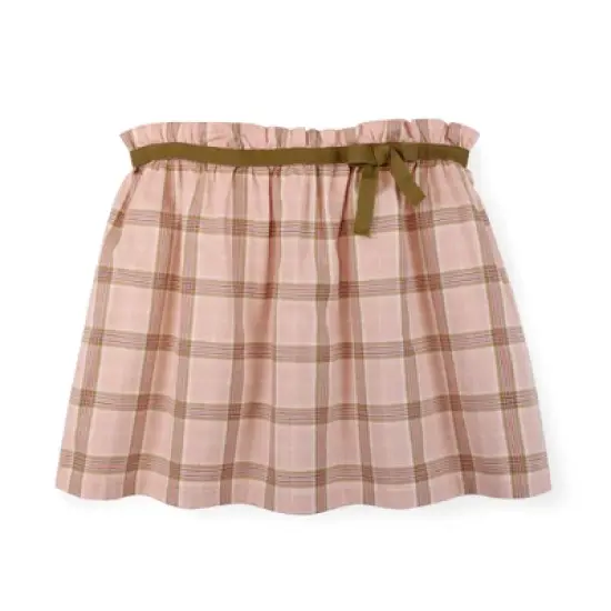 Hope & Henry Girls' Gathered Skirt with Ribbon, Infant image {6}