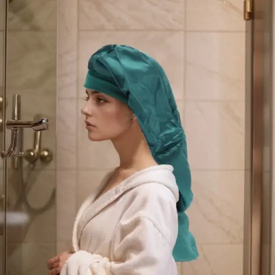 Unique Bargains Durable Bow Shower Cap 1 Pc image {2}