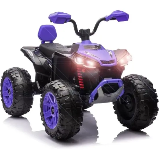 2-Seater Kids ATV Ride-On, 24V Electric Quad 4 Wheeler with 800W Motors, 7Ah Battery, Bluetooth image {10}
