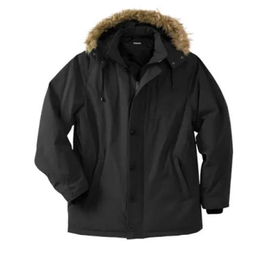 KingSize Men's Big & Tall Arctic Down Parka with Detachable Hood and Insulated Cuffs image {4}