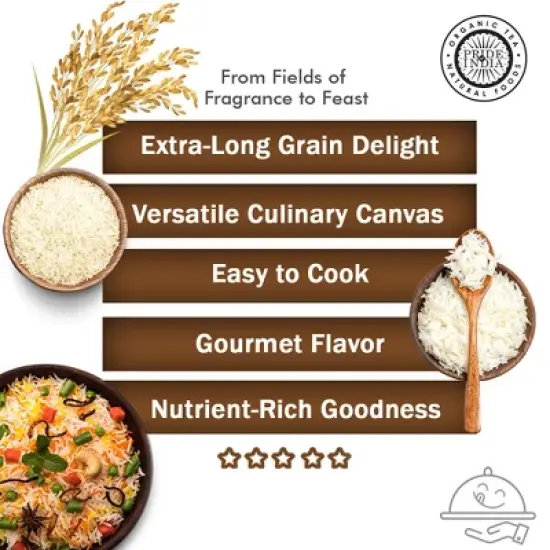 PRIDE OF INDIA White Basmati Rice image {6}