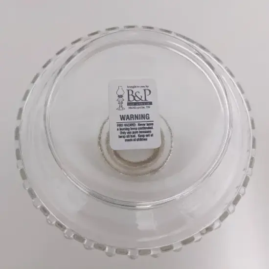 B&P Lamp Supply Clear Font - Replacement Lamp Font in Clear Glass image {3}