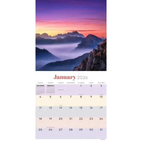 TF Publishing 13.5"x14.5" 2026 Sunsets Wall Calendar image {5}