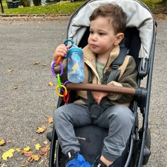 Lulyboo Travel Accessory Link Baby Rings Toy - Rainbow Colors image {2}