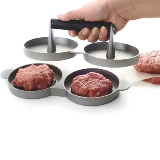 Norpro Nonstick Cast Aluminum Double Hamburger Press image {5}