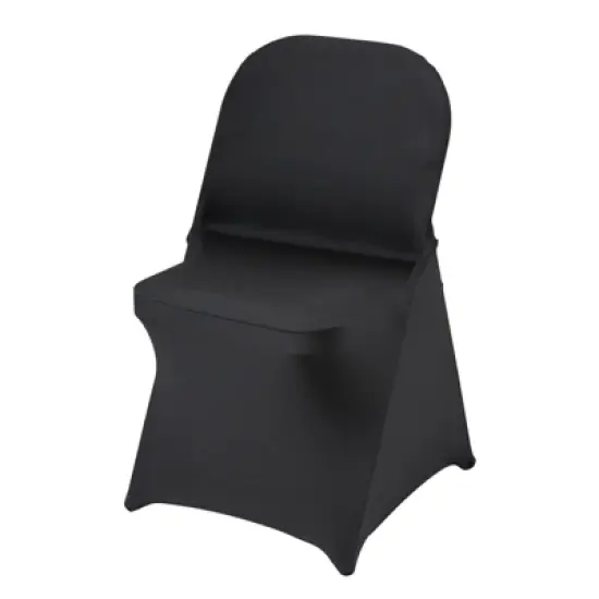 VEVOR Stretch Spandex Folding Chair Covers, Universal Fitted Chair Cover, Removable Washable Protective Slipcovers, (50PCS Black) image {8}