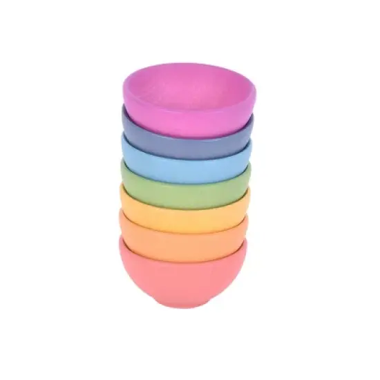 TickiT Rainbow Wooden Bowls image {2}