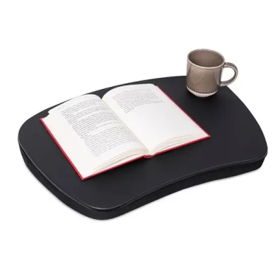 Sofia + Sam Oversized Memory Foam Lap Desk - Matte Black image {2}