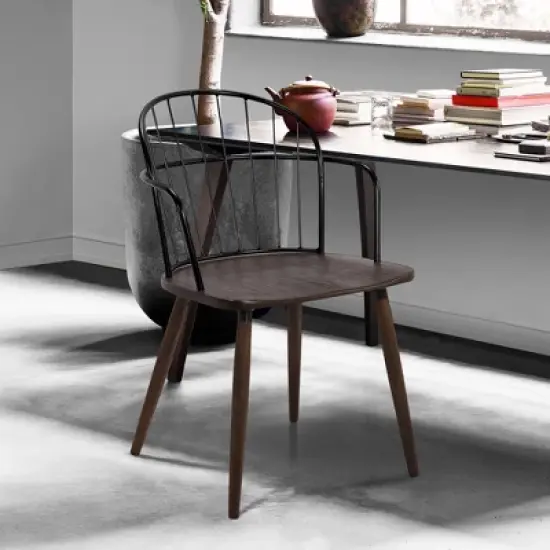 Bradley Steel Framed Side Chair - Armen Living image {5}