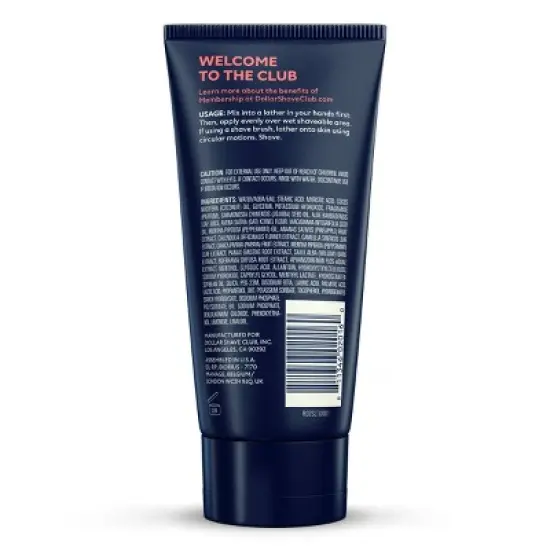 Dollar Shave Club Shave Cream - 6 fl oz image {1}