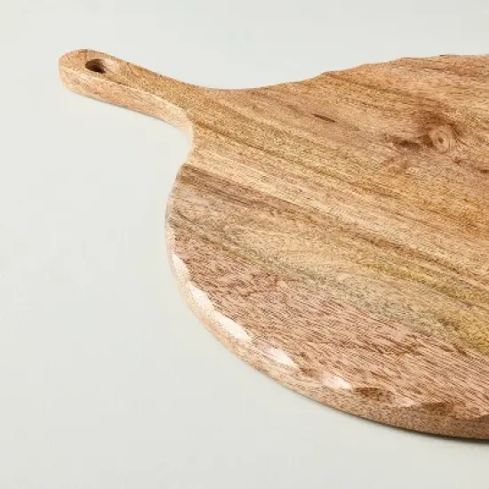 Carved Edge Round Wood Board - Hearth & Hand&trade; with Magnolia image {2}