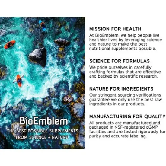 BioEmblem Natural Sleep Aid for Adults with Melatonin 60ct image {6}