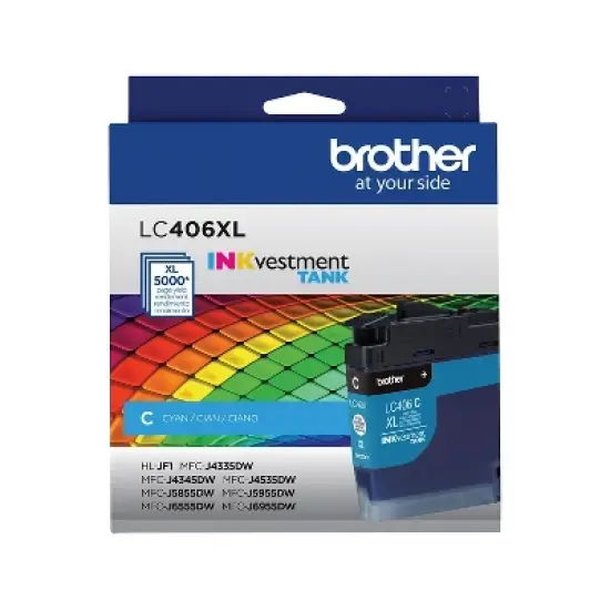 Brother LC406XL Cyan High Yield Ink Cartridge Prints Up to 5 000 Pages (LC406XLCS) image {7}