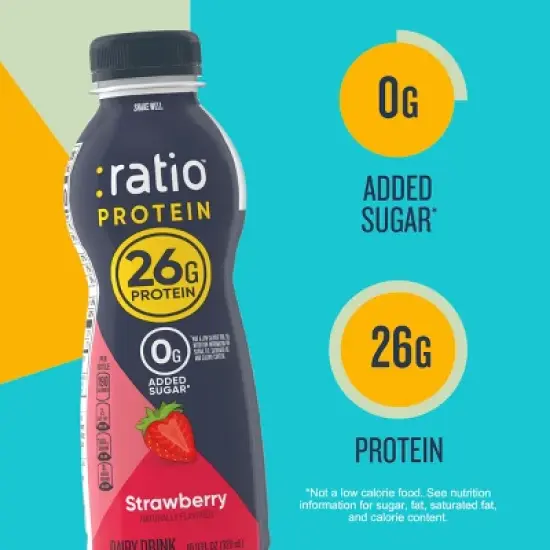 :ratio Protein Yogurt Beverage Strawberry - 26g Protein 10.8oz image {1}