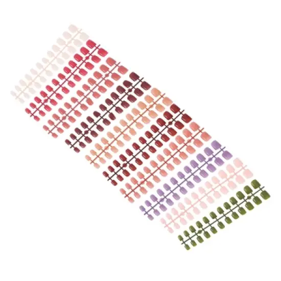 Unique Bargains Women's Fashion Fake Nails Assorted Color 120-pieces Per Set image {5}