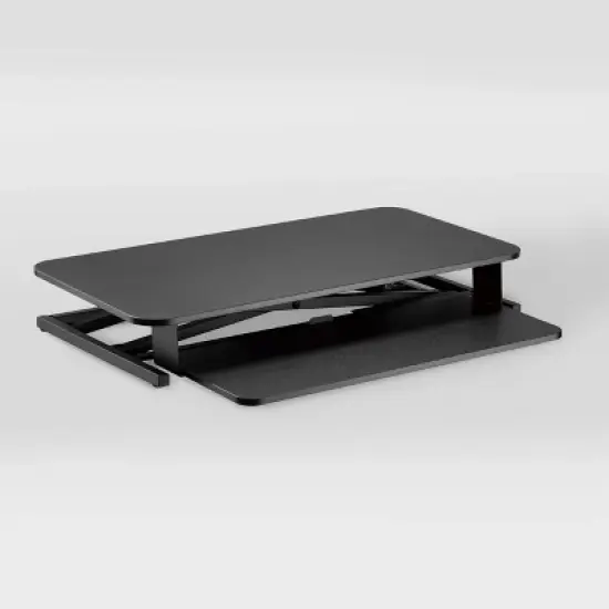 Sit-Stand Converter Desk Black - CorLiving image {2}