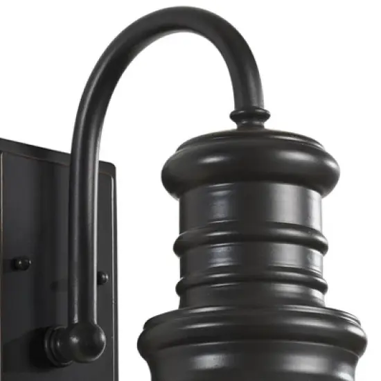 Generation Lighting Redding Station 12 1/2" High Bronze LED Outdoor Wall Light image {2}