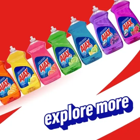 Ajax Ultra Lemon Super Degreaser Dishwashing Liquid Dish Soap image {5}