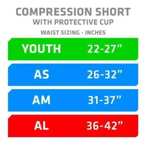 Shock Doctor Youth Compression Shorts with Protective Cups White: Apparel for Sports image {3}