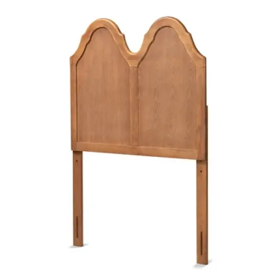 Tobin Vintage Wood Arched Headboard Walnut - Baxton Studio image {4}