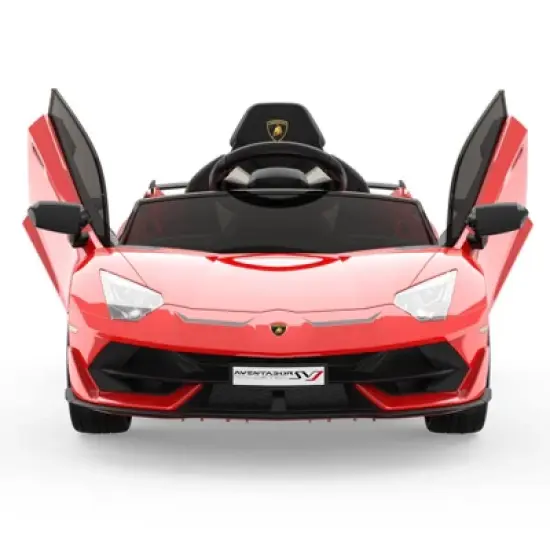 12V Licensed Lamborghini Ride-On Car Sports Car for Kids, Remote Control, LED Headlights, Hydraulic Doors, Seatbelt image {8}