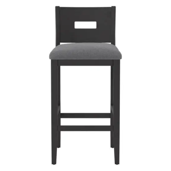 Allbritton Wood Bar Height Stool Antiqued Brown - Hillsdale Furniture image {3}