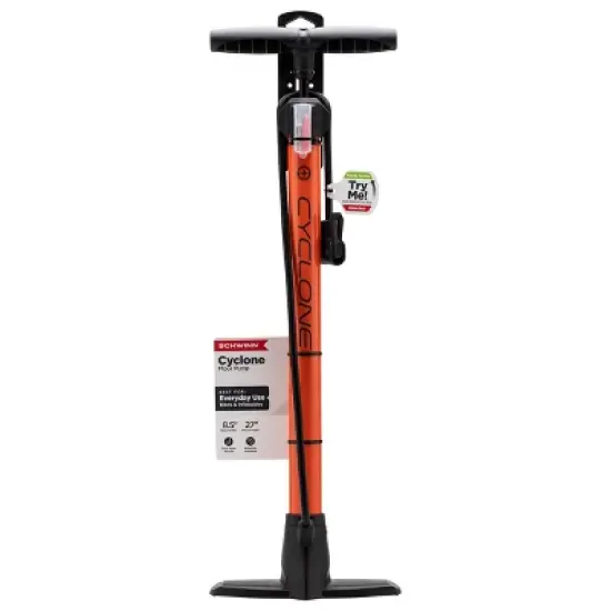 Schwinn Cyclone Tire Floor Pump - Orange image {5}