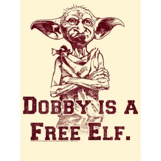 Men's Harry Potter Dobby is a Free Elf T-Shirt image {1}