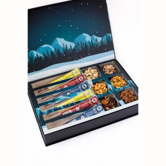 DMSnacks 12 Days of Winter Wonder Meat & Nut Advent Calendar &ndash; Gourmet Holiday Gift Box with Christmas Nuts, Meat Sticks & Seasonal Food Gift Set image {6}