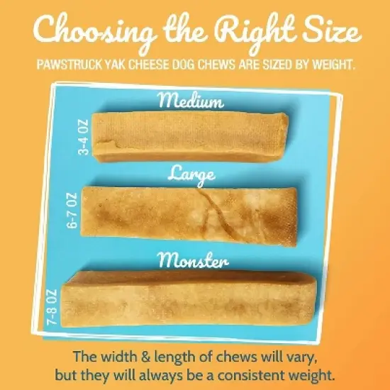 Pawstruck Himalayan Yak Dog Chew Natural Yak & Cow Milk / Cheese Long-Lasting, Jumbo Treat for Dogs, Best XL Thick Chew Stick image {2}