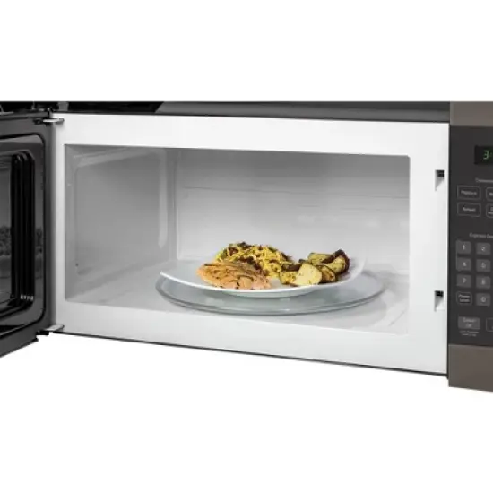 GE 1.6 Cu. Ft. Over-the-Range Microwave Oven Slate with 2 Year Extended Warranty image {3}