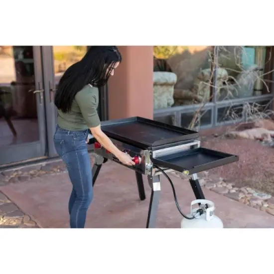 Camp Chef Portable 4 burner Flat Top Gas Grill FTG600P image {3}