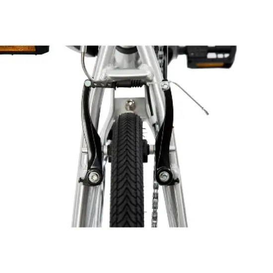 ZiZZO Liberte 8-Speed Aluminum 20" Folding Bike - Silver Black image {7}