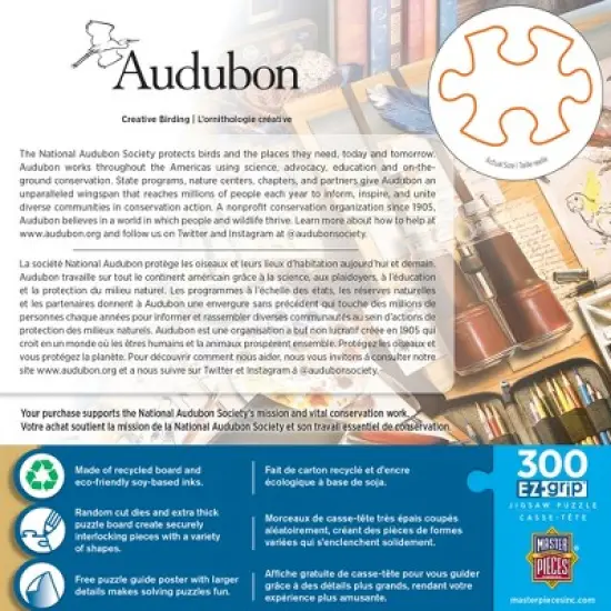 MasterPieces 300 Piece EZ Grip Jigsaw Puzzle - Creative Birding - 18"x24" image {3}