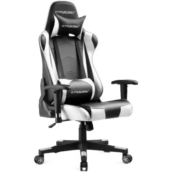 Gaming Office Chair PU Leather with Adjustable Headrest and Lumbar Pillow - GTRACING image {14}