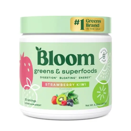 BLOOM NUTRITION Greens and Superfoods Powder - Strawberry Kiwi image {7}