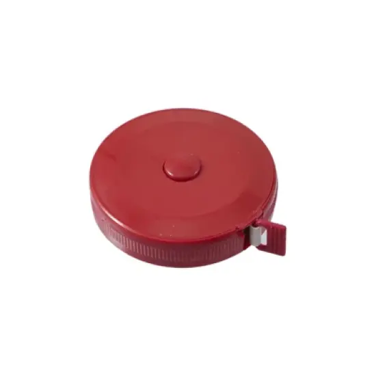 Unique Bargains Automatic Retractable Round Case Sewing Tape Measurement Red 60" 3 Pcs image {3}