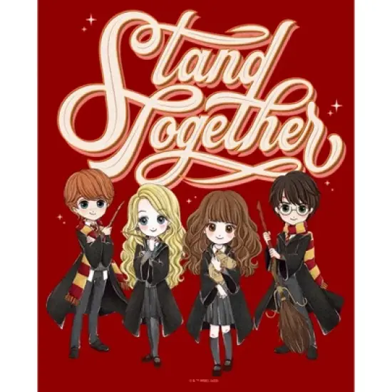 Women's Harry Potter Stand Together Anime Friends T-Shirt image {1}