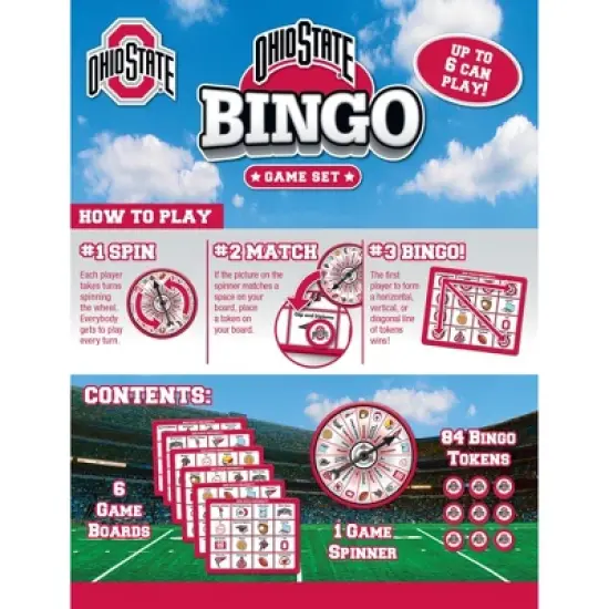 MasterPieces Kids Games - NCAA Ohio State Bingo Game image {3}