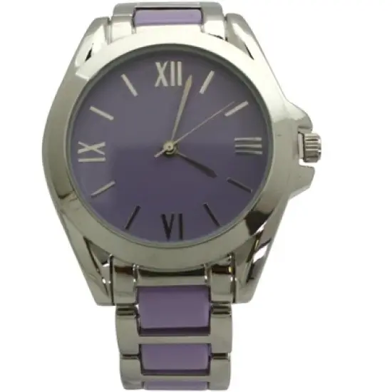 OLIVIA PRATT TWO TONE PASTEL COLORS AND METAL WATCH image {4}