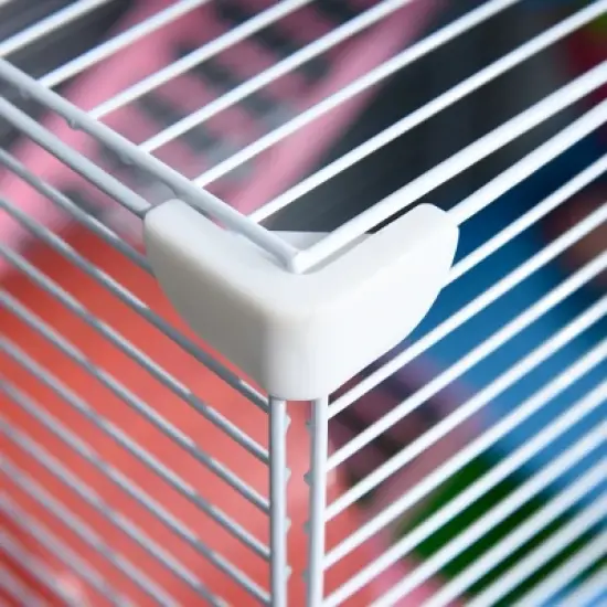 FURNIinspire 5 Tier Hamster Cage,Portable Carry Handle,Rat Gerbil Cage with Food Dish, Exercise Wheel,18"*11,75"*22.75" image {1}