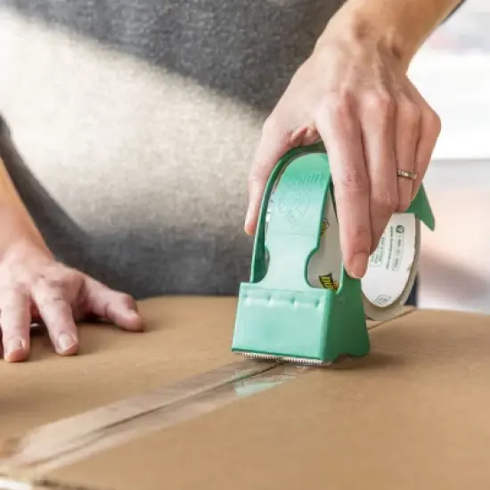 Duck EZ Start Clear Packing Tape, 4 Refill Rolls, 1.88 Inch x 55 Yards Each image {4}