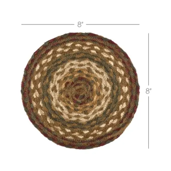 Tea Cabin Jute Trivet 8" image {2}