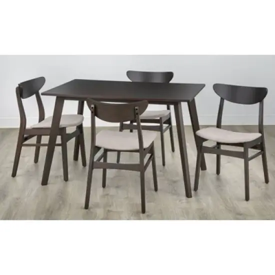 5pc Parlin Dining Set Walnut - Buylateral image {2}