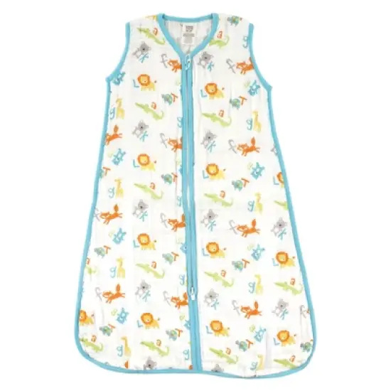 Luvable Friends Baby Sleeveless Muslin Cotton Sleeping Bag, Sack, Blanket, Abc Muslin image {1}