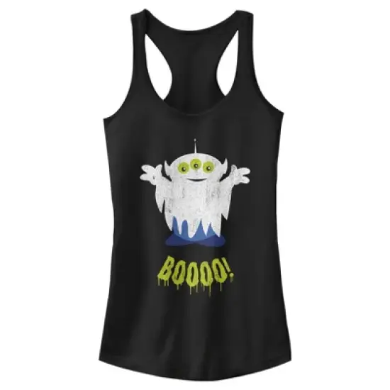 Junior's Toy Story Halloween Squeeze Alien Boo Ghosts Racerback Tank Top image {4}