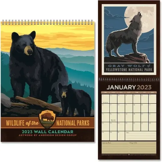 Americanflat 12 Month 2023 Calendar  - Monthly Format Large Wall Calendar - Hanging Wall Planner 10x26 Inches When Open image {5}