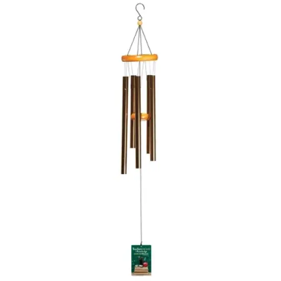 Dicksons Teachers Plant Seeds Bronze 35 inch Aluminum Wind Chime Noisemaker image {2}