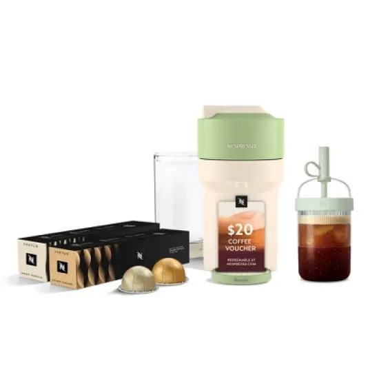 Nespresso Limited-Edition Vertuo Pop+ Coffee and Espresso Maker Flavored Iced Bundle image {12}